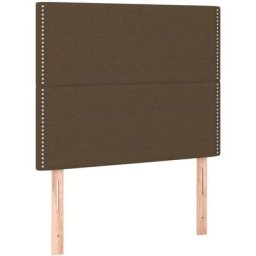 Vidaxl - Têtes de lit 2 pcs Marron Foncé 90x5x78/88 cm Tissu Dark brown