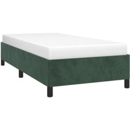 Vidaxl - Cadre de lit Vert foncé 80x200 cm Velours Vert foncé