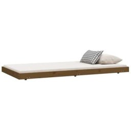 Cadre de lit Marron miel 80x200 cm Bois de pin massif Vidaxl marron miel