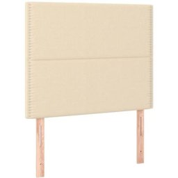 Têtes de lit 2 pcs Crème 100x5x78/88 cm Tissu