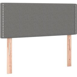 Vidaxl - Tête de lit Gris foncé 90x5x78/88 cm Tissu Dark grey