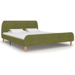 Cadre de lit Vert Tissu 180 x 200 cm Vidaxl Green