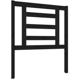 Vidaxl - Tête de lit Noir 81x4x100 cm Bois massif de pin Noir