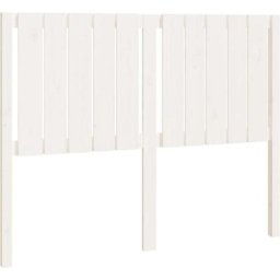 Tête de lit Blanc 125,5x4x100 cm Bois massif de pin vidaXL - Blanc
