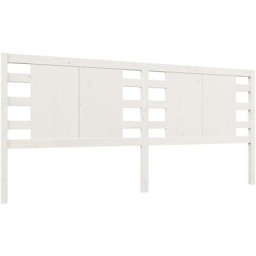 Vidaxl - Tête de lit Blanc 126x4x100 cm Bois massif de pin Blanc