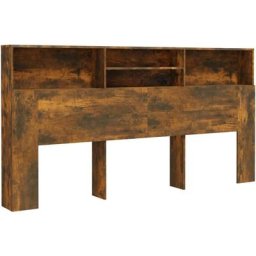 Armoire de tête de lit Chêne fumé 200x19x103,5 cm Vidaxl Smoked oak