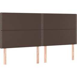 Têtes de lit 4 pcs Marron 80x5x78/88 cm Similicuir Vidaxl Brown