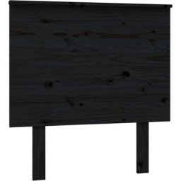 Tête de lit Noir 79x6x82,5 cm Bois massif de pin vidaXL - Noir