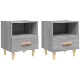Tables de chevet 2 pcs Sonoma gris 40x35x47 cm Vidaxl Sonoma gris