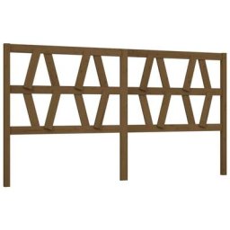 Tête de lit Marron miel 206x4x100 cm Bois massif de pin Vidaxl marron miel