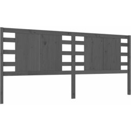 Vidaxl - Tête de lit Gris 186x4x100 cm Bois massif de pin Gris