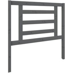 Vidaxl - Tête de lit Gris 96x4x100 cm Bois massif de pin Gris