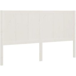 Vidaxl - Tête de lit Blanc 125,5x4x100 cm Bois massif de pin Blanc