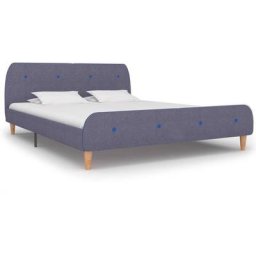 Cadre de lit Gris clair Tissu 180 x 200 cm Vidaxl Light grey