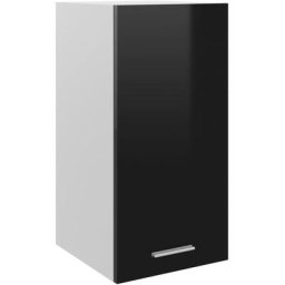 Armoire suspendue Noir brillant 29,5x31x60 cm Aggloméré Vidaxl High gloss black