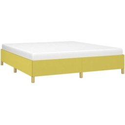 Cadre de lit Vert 180 x 200 cm Tissu vidaXL - Vert
