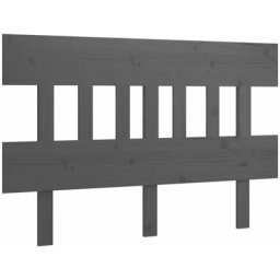 Vidaxl - Tête de lit Gris 123,5x3x81 cm Bois massif de pin Gris
