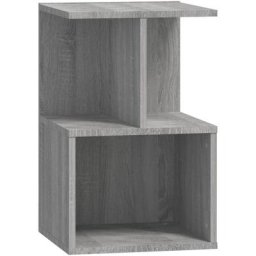 Table de chevet Sonoma gris 35x35x55 cm Bois d'ingénierie Vidaxl Sonoma gris