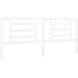 Vidaxl - Tête de lit Blanc 206x4x100 cm Bois de pin massif Blanc