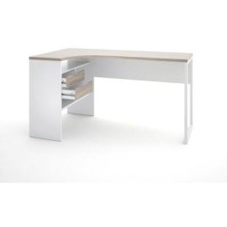 Fula Bureau 2 volets, blanc et couleur truffe.