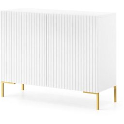 Selsey - lammelo - Commode à deux portes - blanc