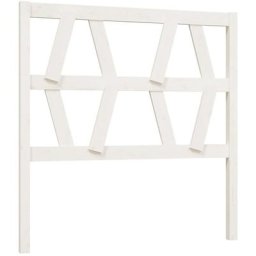 Tête de lit Blanc 96x4x100 cm Bois massif de pin Vidaxl Blanc