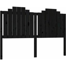 Vidaxl - Tête de lit Noir 156x4x110 cm Bois massif de pin Black