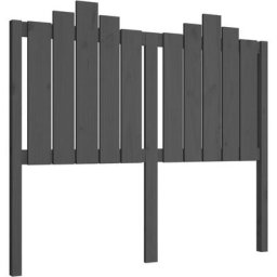Vidaxl - Tête de lit Gris 126x4x110 cm Bois massif de pin Gris