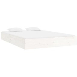 Cadre de lit blanc bois massif 180x200 cm super king Vidaxl White