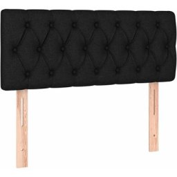 Tête de lit Noir 100x7x78/88 cm Tissu Vidaxl Black