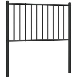 Vidaxl - Tête de lit métal noir 104,5x3x90 cm Black