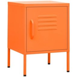Tables de chevet 2 pcs Orange 35x35x51 cm Acier Vidaxl Orange