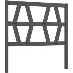 Tête de lit Gris 81x4x100 cm Bois massif de pin Vidaxl Gris
