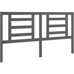 Vidaxl - Tête de lit Gris 166x4x100 cm Bois de pin massif Gris