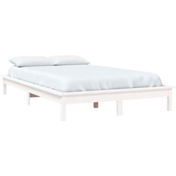 Cadre de lit Blanc 180x200 cm Bois de pin massif Super King Vidaxl Blanc
