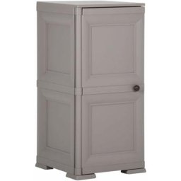 Armoire en plastique 40x43x85,5 cm Design de bois Gris vidaXL - Gris