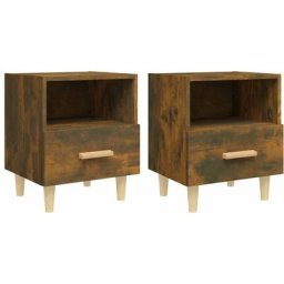 Tables de chevet 2 pcs Chêne fumé 40x35x47 cm Vidaxl Chêne fumé