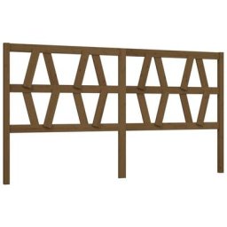 Tête de lit Marron miel 186x4x100 cm Bois massif de pin Vidaxl marron miel