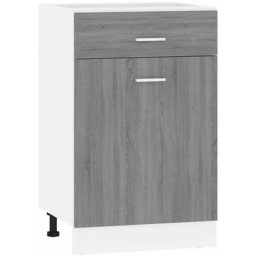Vidaxl - Armoire de plancher à tiroir Sonoma gris 50x46x81,5 cm Sonoma gris