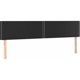 Vidaxl - Têtes de lit 2 pcs Noir 80x5x78/88 cm Similicuir Black