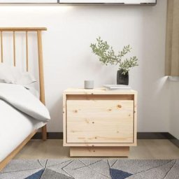 Table de nuit - Moderne Table de chevet 35x34x32 cm Bois de pin solide FR83947