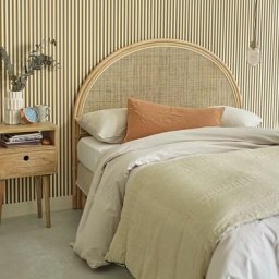 Tête de lit en rotin 140 cm - Naturel