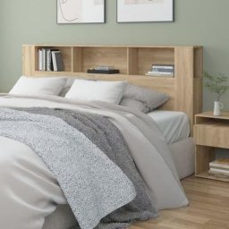 Tête de lit | Armoire de tête de lit Chêne sonoma 200x18,5x104,5 cm 53456 - Brun