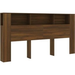 Vidaxl - Armoire de tête de lit Chêne marron 200x18,5x104,5 cm Brown oak
