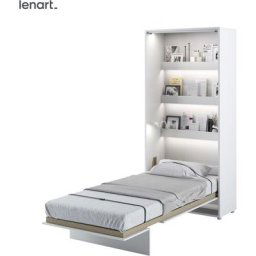 Lenart Lit escamotable bed concept 03 90x200 vertical blanc mat