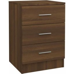 Table de chevet Chêne marron 38x35x56 cm Bois d'ingénierie Vidaxl Chêne marron