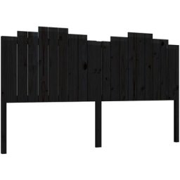 Vidaxl - Tête de lit Noir 186x4x110 cm Bois massif de pin Black