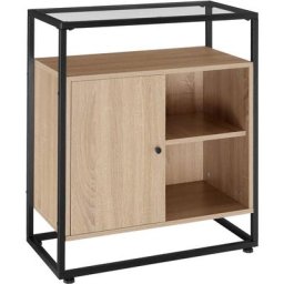 Commode Conventry 70x38x80,5cm - Commode, console, table console - Bois clair industriel, Chêne