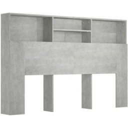 Armoire de tête de lit Gris béton 160x19x103,5 cm Vidaxl Concrete grey