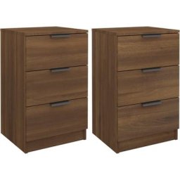 Tables de chevet 2 pcs Chêne marron 40x36x65 cm Vidaxl Chêne marron